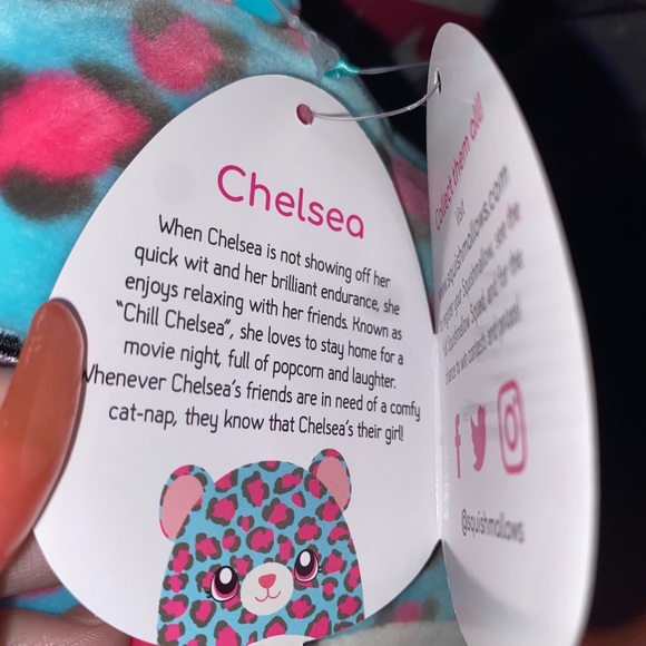 8”Valentine’s day Chelsea The Cheetah Squishmallow - Picture 2 of 2